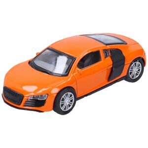 Kovové autíčko 10 cm - oranžové