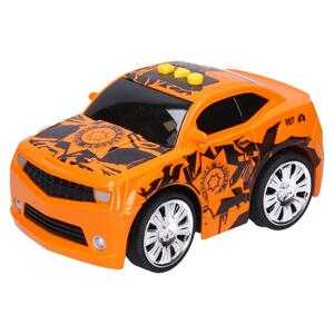 Športové auto na batérie 15 cm - oranžové