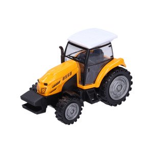 Kovový traktor 10,5 cm - oranžový