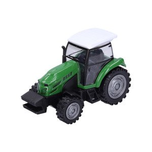 Kovový traktor 10,5 cm - tmavo zelený
