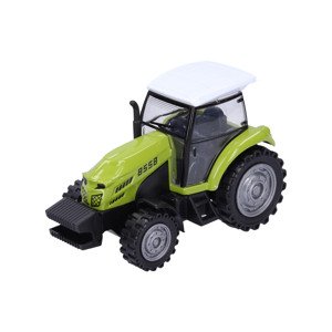 Kovový traktor 10,5 cm - bledo–zelený