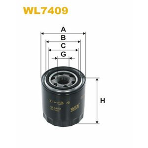 WIX FILTERS Olejový filter WL7409