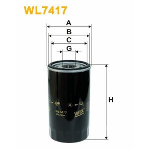 WIX FILTERS Olejový filter WL7417