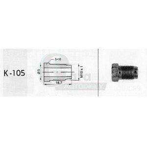 Koncovka brzdového potrubia - K105