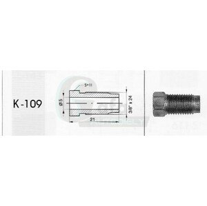 Koncovka brzdového potrubia - K109