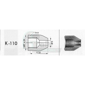 Koncovka brzdového potrubia - K110