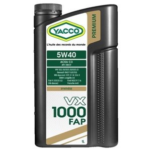 Olej Yacco VX 1000 FAP 5W-40 1L